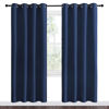 Picture of NICETOWN Navy Blackout Curtains 78" Long for Living Room, Thermal Insulated Window Treatment Light Reducing Room Darkening Drapes for Boys Kids Bedroom, Classroom, Apartment (55" W x 78” L， Set of 2)