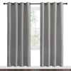 Picture of NICETOWN Silver Grey Room Darkening Curtain Panels 78" Long for RV, Play Room, Studio, Heat Block Out and Keep Warm Drapes Window Treatment Drapes for Doorway Entryway Patio (55" Width, 2 Panels)