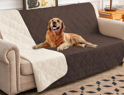 Picture of Ameritex Waterproof Dog Bed Cover Pet Blanket with Anti-Slip Back for Furniture Bed Couch Sofa