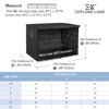 Picture of Explore Land 48 inches Dog Crate Cover - Durable Polyester Pet Kennel Cover Universal Fit for Wire Dog Crate (Black)