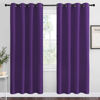 Picture of NICETOWN Purple Blackout Curtains 78 inches Long, Niose Reducing and Thermal Insulated Room Darkening Curtains for Girls Bedroom Living Room Window Decoration (55 inches Wide, 2 Panels)