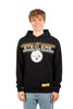 Picture of Ultra Game NFL Men's Super Soft Supreme Pullover Hoodie Sweatshirt, Pittsburgh Steelers, Black, Medium