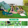 Picture of WANNTS Double Sleeping Pad, Ultralight Inflatable Sleeping Pad for Camping, Built-in Pump, Ultimate for Camping, Hiking - Airpad, Carry Bag, Repair Kit - Compact & Lightweight Air Mattress(Green)