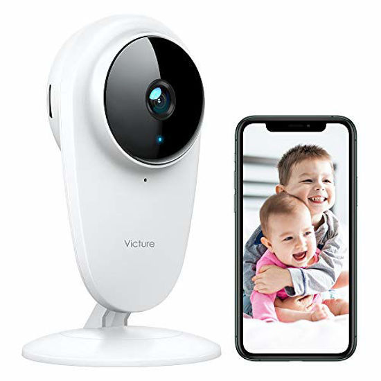 Picture of Victure 1080P FHD Baby Monitor Pet Camera 2.4G Wireless Indoor Home Security Camera with Two-Way Audio Motion Detection Night Vision for Baby/Pet/Nanny/Elderly Compatible with iOS & Android System