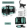 Picture of Cat Carrying Case - Pet Carrier, Up to 30Lbs Soft Sided Protable and Breathabl Pet Travel Carrier, Pet Travel Carrier Removable Fleece Pad, Collapsible for Large Cats Small Dogs(X-Large, Green)