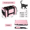 Picture of top tasta cat Carrier Large Dog Cat Carriers Puppies up to 30Lbs, Big Dog Carrier Soft Sided, Collapsible Travel Puppy Carrier (X-Large, Pink)