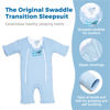 Picture of Magic Sleepsuit Baby Merlin's Swaddle Transition Product - Cotton - Blue colour - for 3-6 Months baby