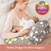 Picture of Momcozy Nursing Pillow for Breastfeeding, Original Plus Size Breastfeeding Pillows for More Support for Mom and Baby, with Adjustable Waist Strap and Removable Cotton Cover, Grey