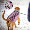 Picture of FUAMEY Dog Winter Coat,Dog Cold Weather Coats Dog Jackets with Zipper on Back with Harness Built in Dog Paded Vest Water Resistant Reflective Jacket for Small Medium Large Dogs Pink Leopard XXL