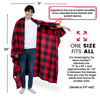 Picture of Wearable Blanket Cape with Sleeves - Cozy Wearable Blankets for Women and Men - Mothers Day Gifts for Wife, Gifts for Her, Gifts for Girlfriend, Birthday Gifts for Women Who Have Everything Checkered