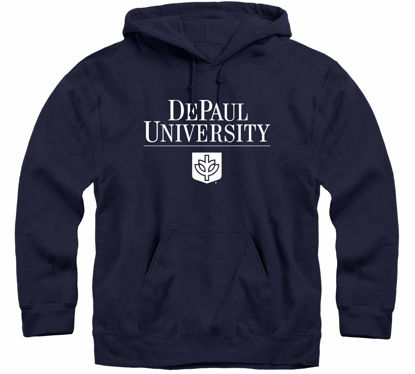 Picture of Barnesmith DePaul University Blue Demons Hooded Sweatshirt, Heritage, Navy, Small