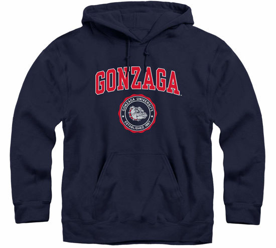 Picture of Barnesmith Gonzaga University Bulldogs Hooded Sweatshirt, Heritage, Navy, Medium