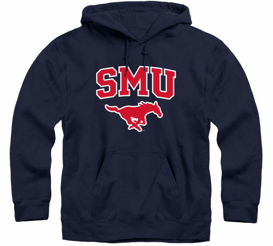 Picture of Barnesmith Southern Methodist University Mustangs Hooded Sweatshirt, Heritage, Navy, Small