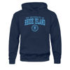 Picture of Barnesmith University of Rhode Island Rams Hooded Sweatshirt, Heritage, Navy, Medium