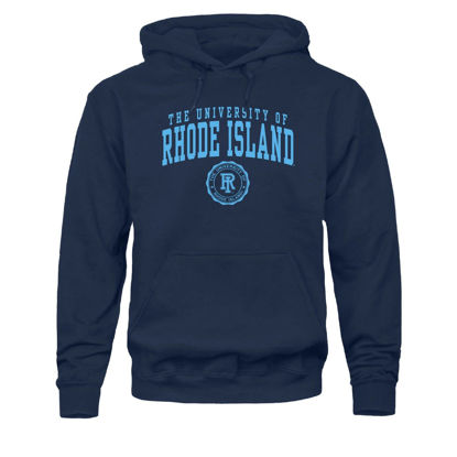 Picture of Barnesmith University of Rhode Island Rams Hooded Sweatshirt, Heritage, Navy, Medium