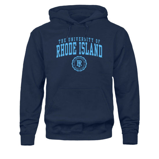 Picture of Barnesmith University of Rhode Island Rams Hooded Sweatshirt, Heritage, Navy, Medium