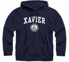 Picture of Barnesmith Xavier University Musketeers Hooded Sweatshirt, Heritage, Navy, XX-Large