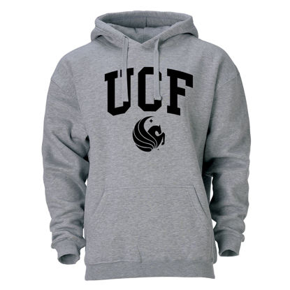 Picture of Barnesmith University of Central Florida UCF Knights Hooded Sweatshirt, Heritage, Charcoal Grey, Medium