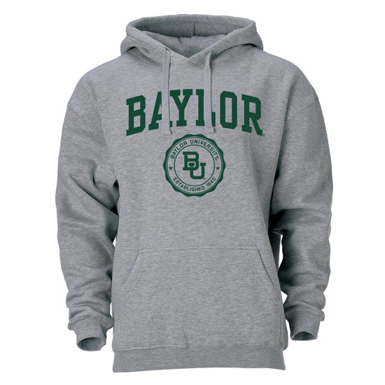 Picture of Barnesmith Baylor University Bears Hooded Sweatshirt, Heritage, Charcoal Grey, X-Large