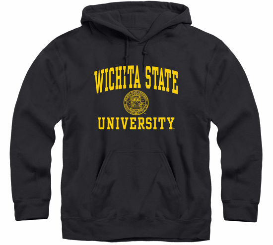 Picture of Barnesmith Wichita State University Shockers Hooded Sweatshirt, Heritage, Black, Small