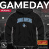 Picture of Campus Colors Adult Arch & Logo Soft Style Gameday Hooded Sweatshirt (Johns Hopkins Blue Jays - Black, Large)