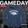 Picture of Campus Colors Adult Arch & Logo Soft Style Gameday Hooded Sweatshirt (Nevada Wolf Pack - Blue, Small)