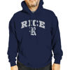 Picture of Campus Colors Adult Arch & Logo Soft Style Gameday Hooded Sweatshirt (Rice Owls - Blue, XX-Large)