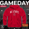 Picture of Campus Colors Adult Arch & Logo Soft Style Gameday Hooded Sweatshirt (NC State Wolfpack - Red, X-Large)