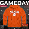 Picture of Campus Colors Adult Arch & Logo Soft Style Gameday Hooded Sweatshirt (Clemson Tigers - Orange, Large)