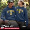 Picture of Campus Colors Adult Arch & Logo Soft Style Gameday Hooded Sweatshirt (UC-Irvine Anteaters - Blue, Small)