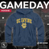 Picture of Campus Colors Adult Arch & Logo Soft Style Gameday Hooded Sweatshirt (UC-Irvine Anteaters - Blue, Small)