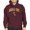 Picture of Campus Colors Adult Arch & Logo Soft Style Gameday Hooded Sweatshirt (Arizona State Sun Devils - Red, Large)