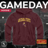 Picture of Campus Colors Adult Arch & Logo Soft Style Gameday Hooded Sweatshirt (Arizona State Sun Devils - Red, Large)