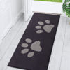 Picture of Buganda Dog Door Mat for Muddy Paws, Absorbent Dirt Trapper Washable Indoor Door Mat, Non Slip Low-Profile Mud Mat for Dogs, Front Entrance Door Mat for Inside Floor (59x24 Inches, Dark Grey)