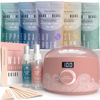 Picture of Tress Wellness Waxing Kit for Brazilian Wax - Easy to Use - For Sensitive Skin - Digital Display, Dusty Pink Air