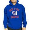 Picture of Team Fan Apparel NFL Adult Gameday Hooded Sweatshirt - Poly Fleece Cotton Blend - Stay Warm and Represent Your Team in Style (New York Giants - Blue, Adult Large)