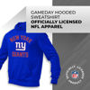 Picture of Team Fan Apparel NFL Adult Gameday Hooded Sweatshirt - Poly Fleece Cotton Blend - Stay Warm and Represent Your Team in Style (New York Giants - Blue, Adult Large)