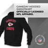 Picture of Team Fan Apparel NFL Adult Gameday Hooded Sweatshirt - Poly Fleece Cotton Blend - Stay Warm and Represent Your Team in Style (Kansas City Chiefs - Black, Adult Large)