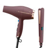 Picture of Conair Limited Edition Bundle | INFINITIPRO by CONAIR Hair Dryer with Diffuser - and - Conair Double Ceramic 1-inch Digital Flat Iron | Plum | Amazon Exclusive