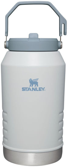 Picture of Stanley IceFlow Stainless Steel Water Jug with Straw, Vacuum Insulated Water Bottle for Home and Office, Reusable Tumbler with Straw Leak Resistant Flip, Fog, 96OZ