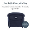 Picture of Inglesina Fast Table Chair (Navy) + Fast Dining Tray Plus - High Chair for Babies & Toddlers 6-36 Months - Fits Tables 0.8'' to 3.5'' Thick - Portable Design - includes Carry Bag - BPA Free