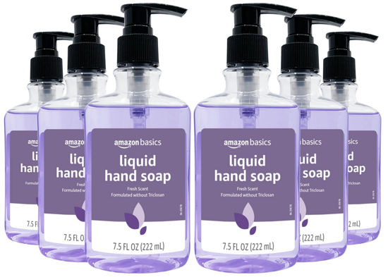 Picture of Amazon Basics Original Fresh Liquid Hand Soap, 7.5 Fl Oz (Pack of 6)