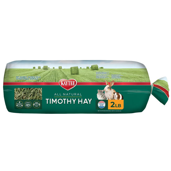 Picture of Kaytee All Natural Timothy Hay for Guinea Pigs, Rabbits & Other Small Animals, 2 Pound