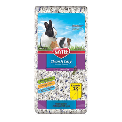 Picture of Kaytee Clean & Cozy Lavender Bedding For Pet Guinea Pigs, Rabbits, Hamsters, Gerbils, and Chinchillas, 24.6 Liters