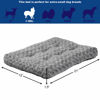 Picture of MidWest Homes for Pets Deluxe Dog Beds | Super Plush Dog & Cat Beds Ideal for Dog Crates | Machine Wash & Dryer Friendly, 1-Year Warranty,Gray