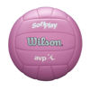 Picture of Wilson AVP Soft Play Volleyball - Official Size, Pink, 18-Panel, Machine-Sewn Construction, Butyl Rubber Bladder