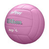 Picture of Wilson AVP Soft Play Volleyball - Official Size, Pink, 18-Panel, Machine-Sewn Construction, Butyl Rubber Bladder