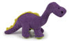 Picture of goDog Checkers Dinos Bruto Squeaky Plush Dog Toy, Chew Guard Technology - Purple, Large