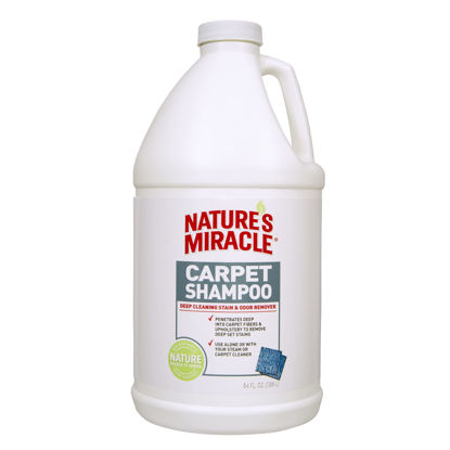 Picture of Nature's Miracle Carpet Shampoo, Deep-Cleaning Stain and Odor Remover 64 Ounce