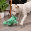 Picture of goDog Checkers Elephant Squeaky Plush Dog Toy, Chew Guard Technology - Green, Large